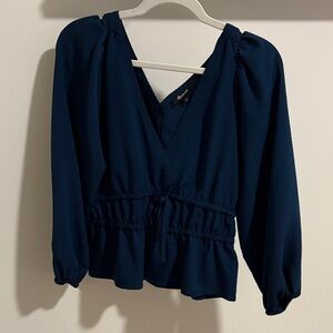 Madewell Deep Blue Blouse